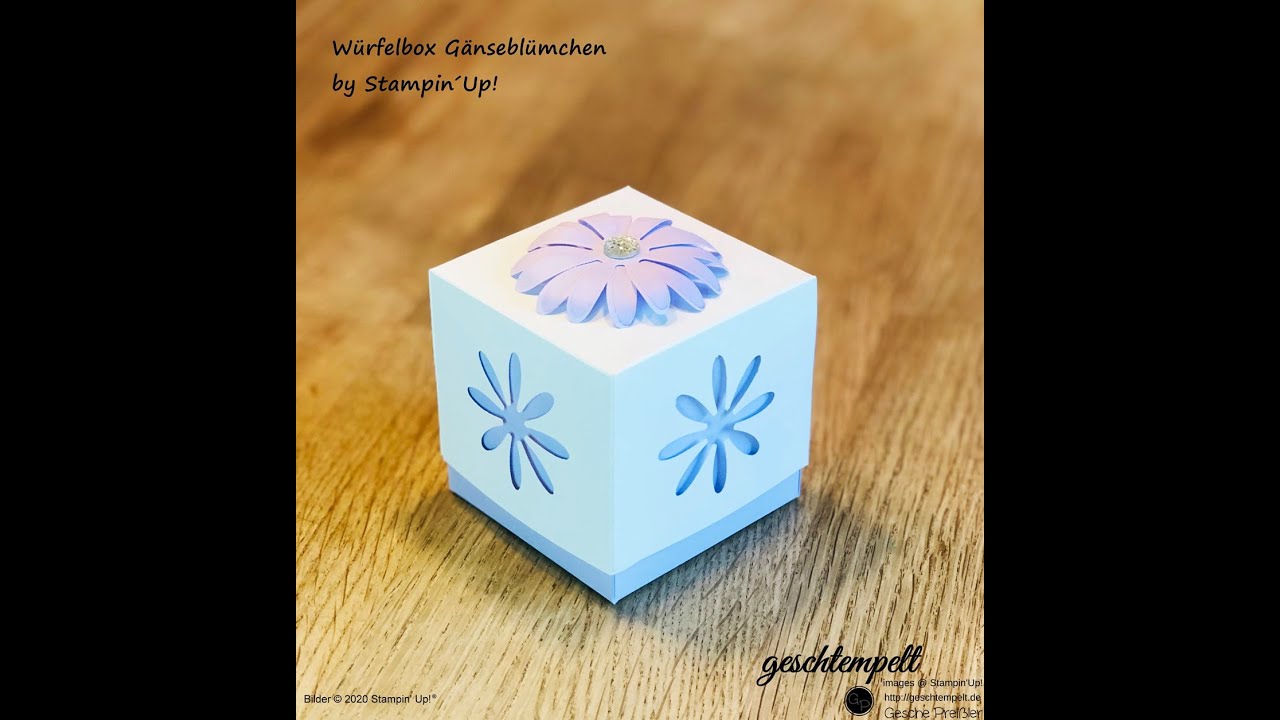 Würfelbox Gänseblümchen - eine Anleitung mit den Produkten von Stampin´Up!