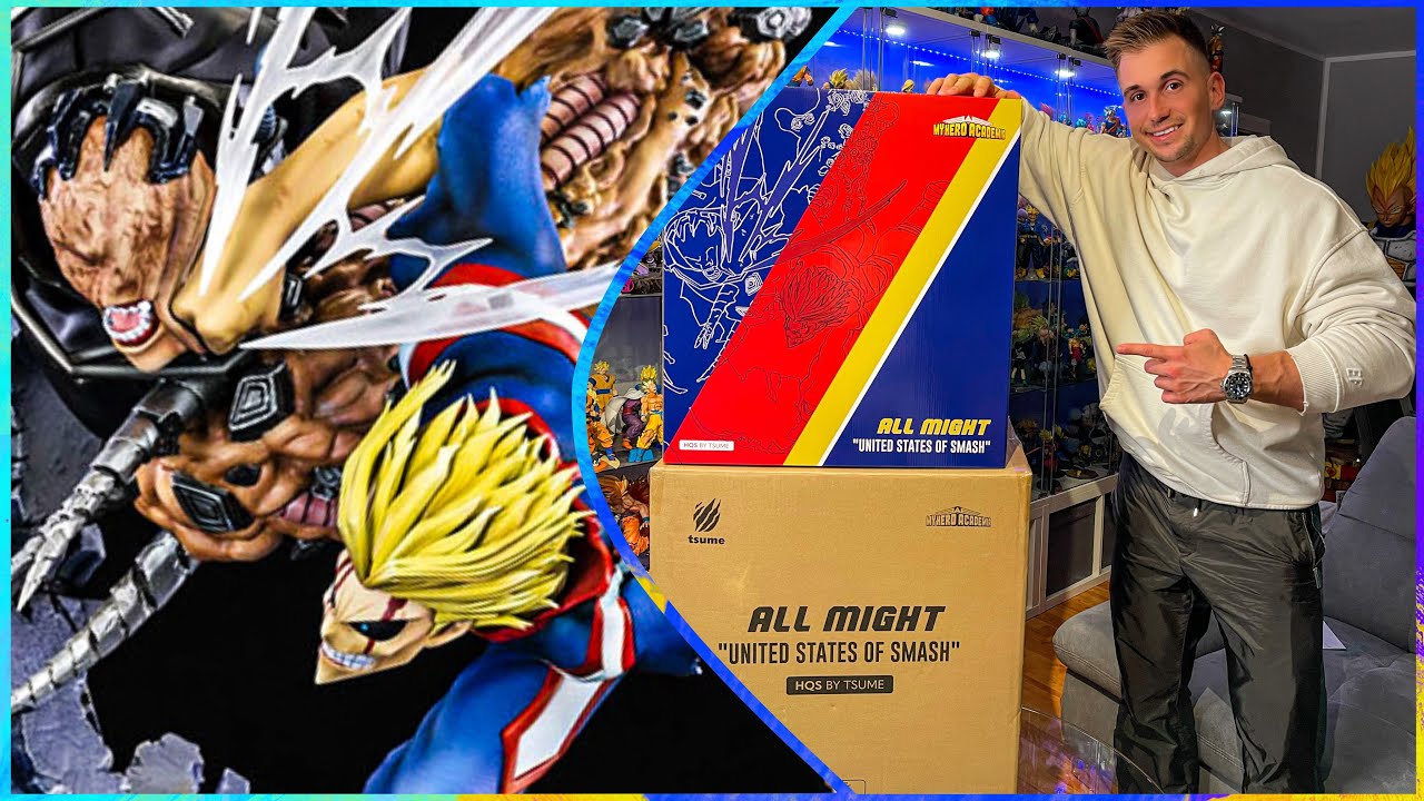 “UNBOXING“ All Might United States of Smash HQS by Tsume Art ( My Hero Academia Anime Resin Statue )