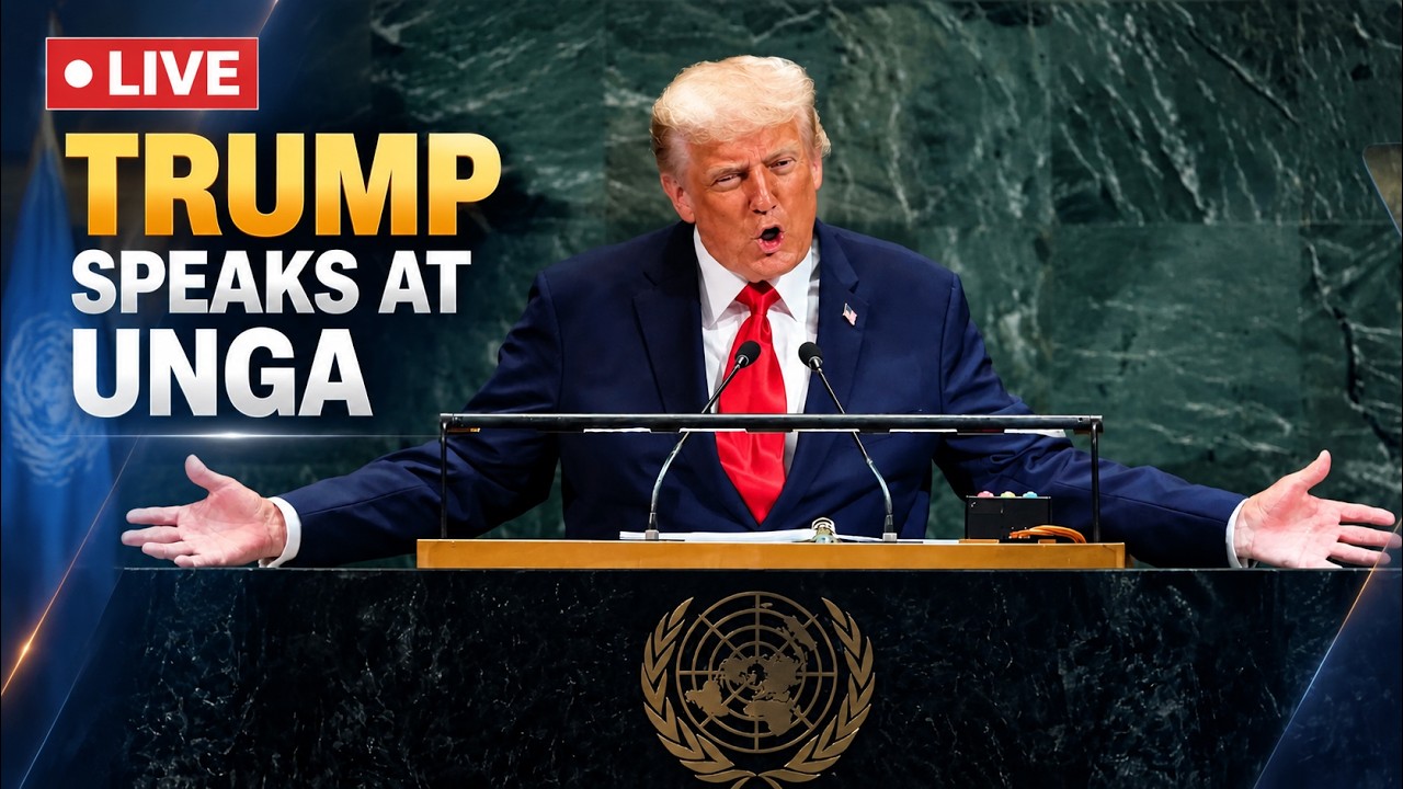 LIVE: Trump UNGA Speech LIVE | Iran War Tensions, Middle East Crisis & Global Issues