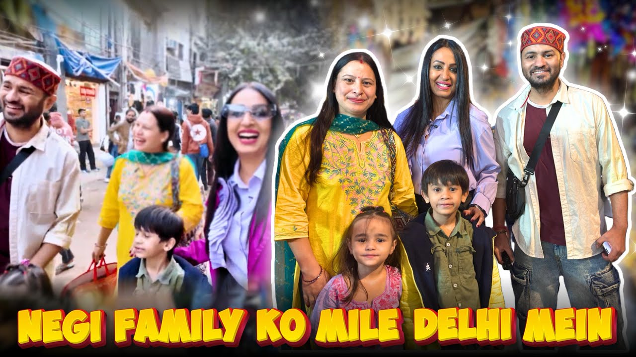 @NegiFamily ke sath Delhi street Shopping ❤️ I Kashmera Shah I Vlog I Negi Family I Delhi 
