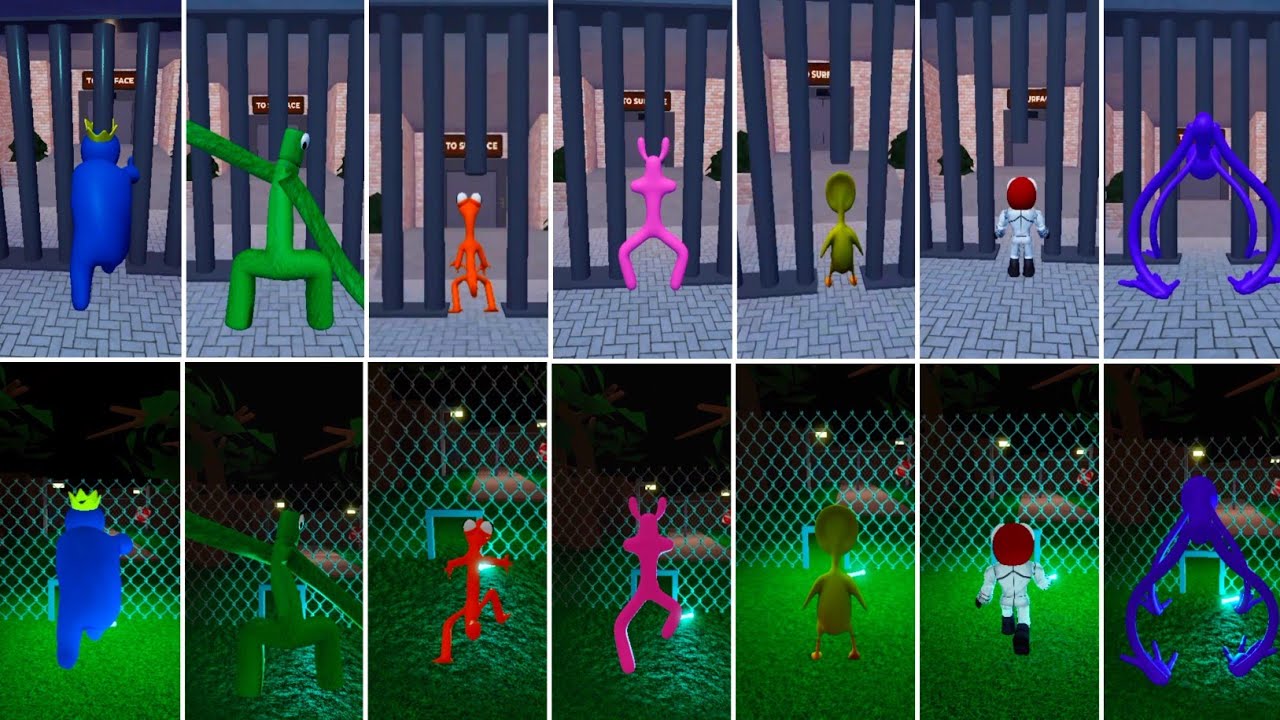 Rainbow friends Chapter 1 and chapter 2 all Rainbow friends Ending all Monsters Roleplay 