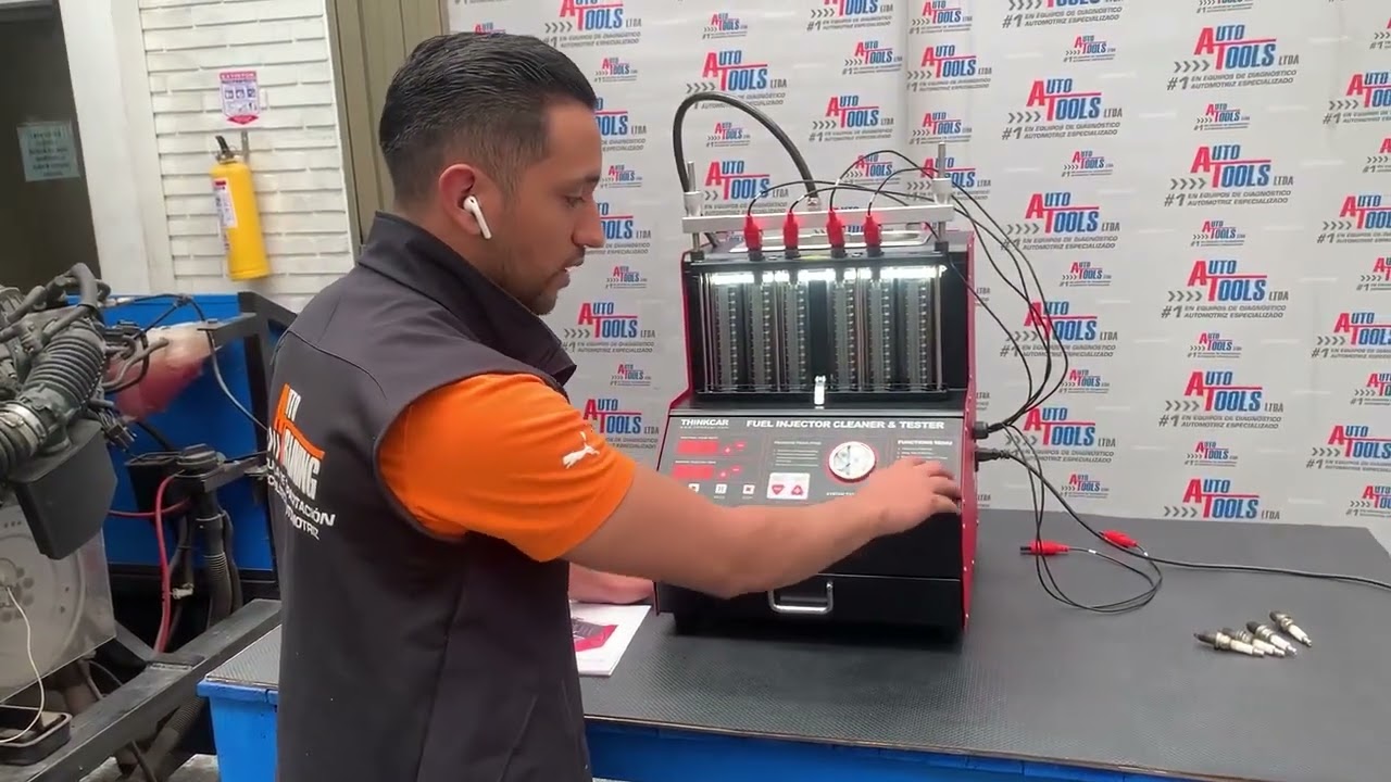 LAVADOR Y PROBADOR DE INYECTORES MARCA THINKCAR