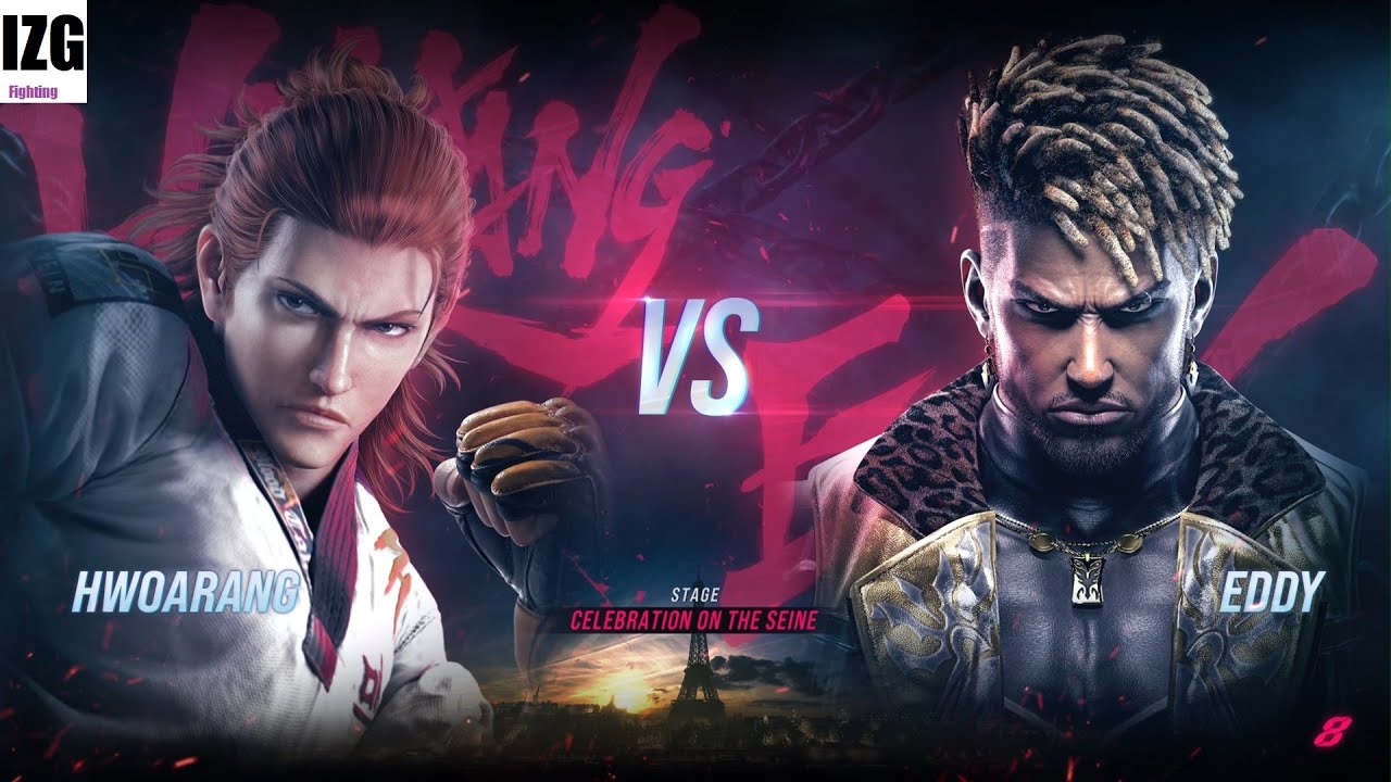 Tekken 8 - Hwoarang Vs Eddy Gordo (Hardest AI)