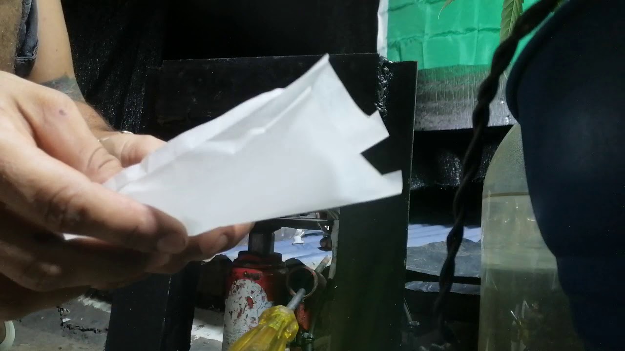 Prueba extracion de rosin en prensa artesanal