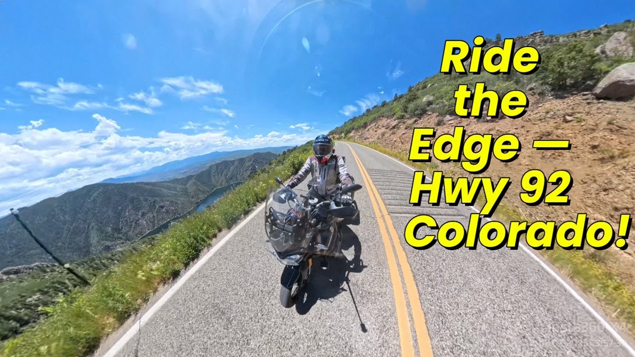 Colorado Motorcycle Ride - Hwy 92 Along Gunnison Canyon to Black Canyon National Park