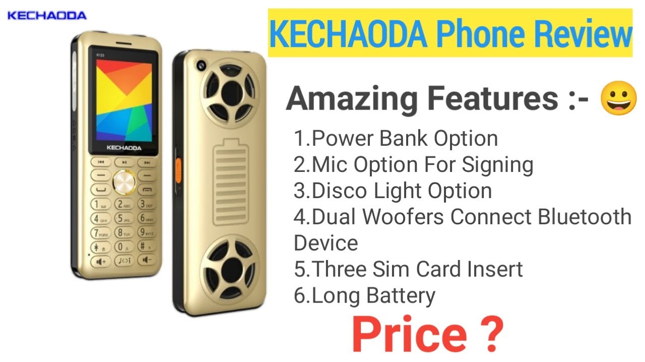 Kechaoda K123 Mobile Unboxing & Review | Kechaoda k123 Mobile Price |