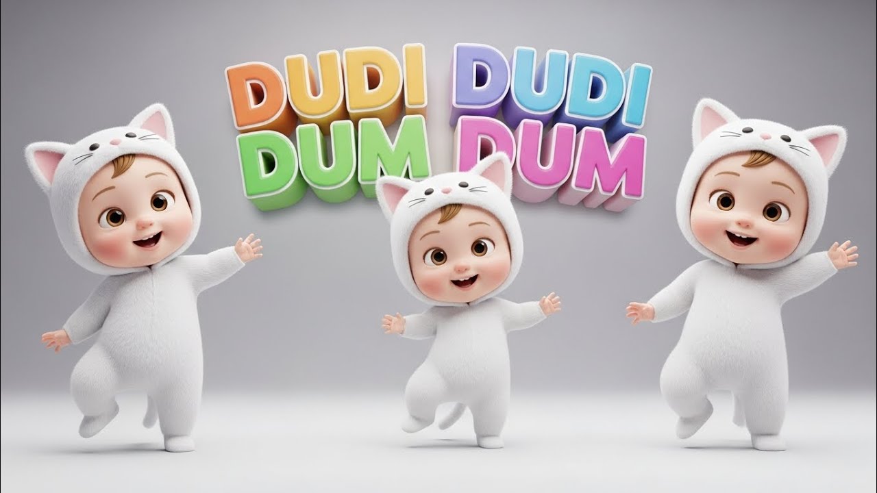 Dudi dudi dum dum songs Funny dance funny kids 3D animation cats cartoon 