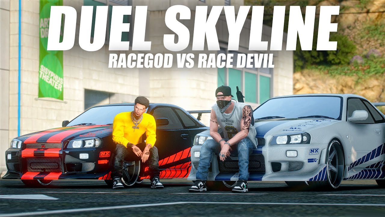 DUEL DUA SKYLINE LEGENDARIS - GTA 5 ROLEPLAY