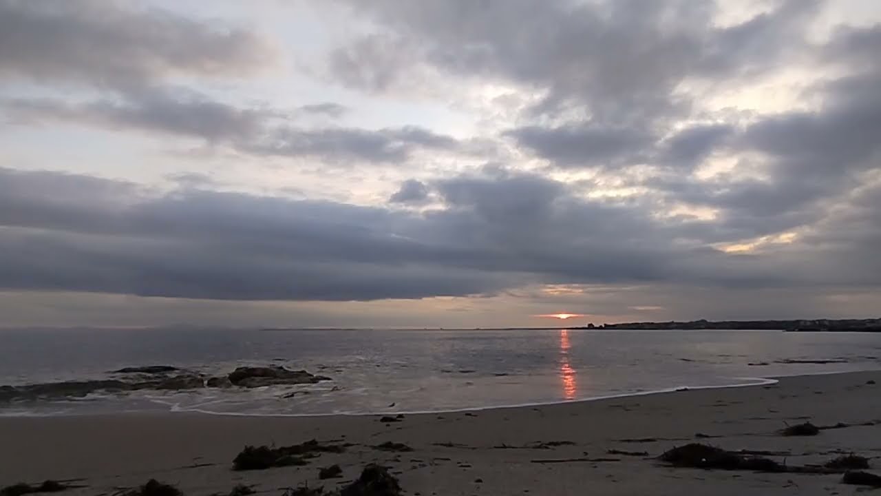 The sound of the sea relaxes the nervous system, for sleep #relaxation sound of the surf #sunset 21