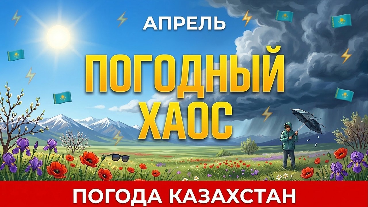 АПРЕЛЬ СОШЁЛ С УМА! СНЕГ, +30 И ПЫЛЬНЫЕ БУРИ — ЧТО ЖДЁТ 16 ГОРОДОВ КАЗАХСТАНА? ПОЛНЫЙ ПРОГНОЗ