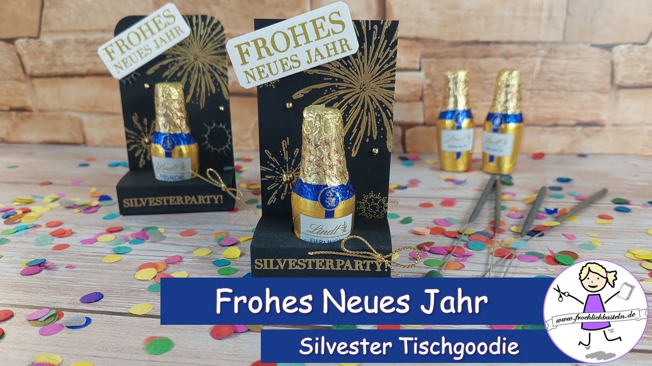 Frohes Neues Jahr | Silvester Tischgoodie | PP Leuchtender Himmel | Stampin' Up! | fröhlich basteln