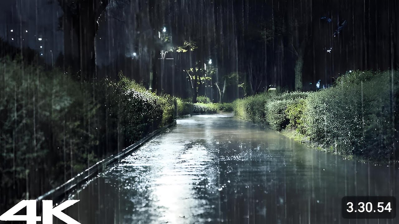 Fall Asleep Instantly With the Sound of Rain at Night. Rain Sound Relaxing for Sleep & Stress