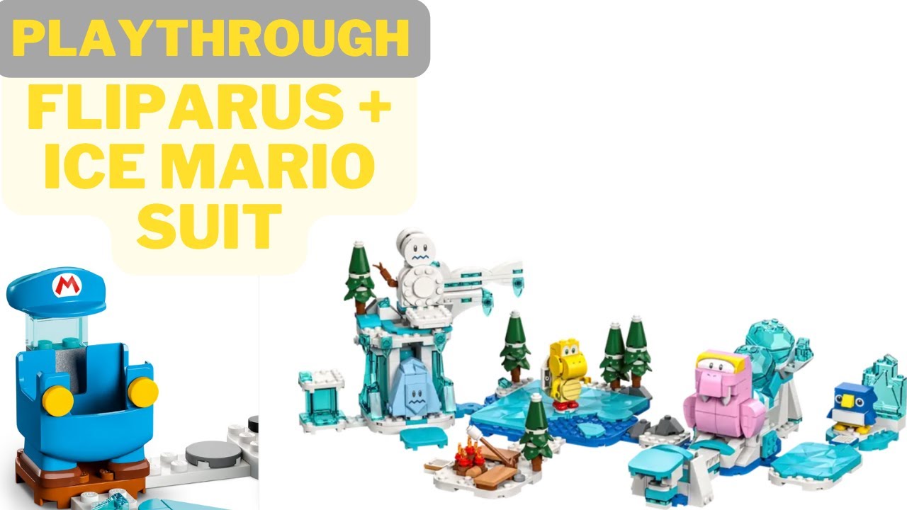 LEGO Super Mario Fliprus Snow Adventure Playthrough With the Ice Mario Suit