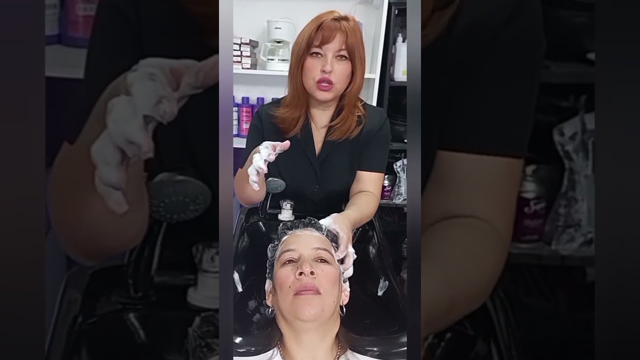 Técnica para realizar un lavado de cabeza correcto!!! este video es realizado para los alumnos .