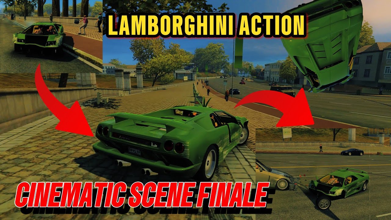 Lamborghini Action Cinematic Scene Finale 