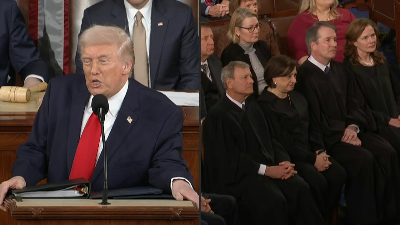 Trump critica ante jueces de la Corte Suprema su sentencia 