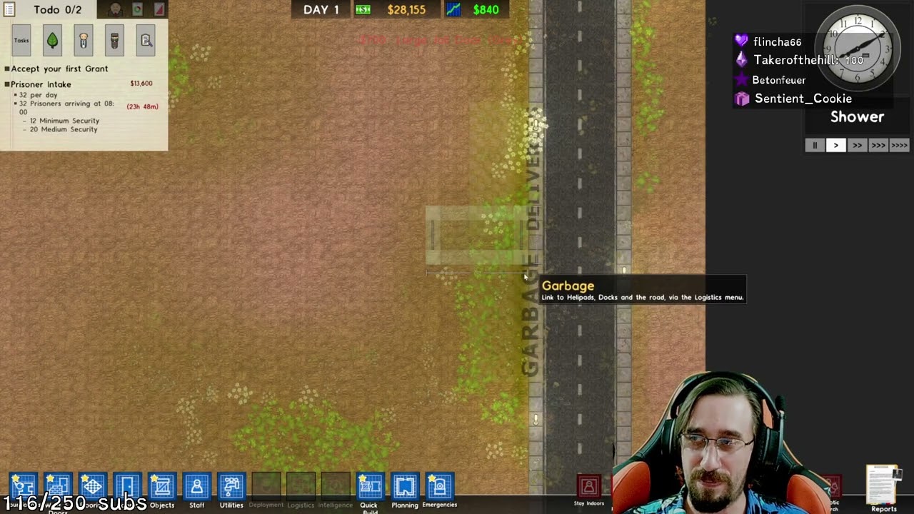 Prison Architect endless intake run