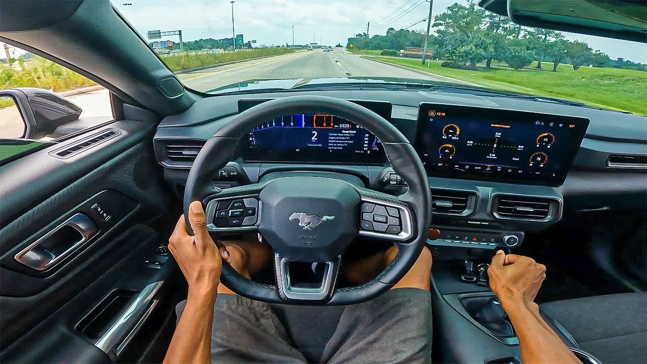 EXTREMELY HARD PULLS IN MY MANUAL 2024 MUSTANG GT!!! (POV DRIVE)