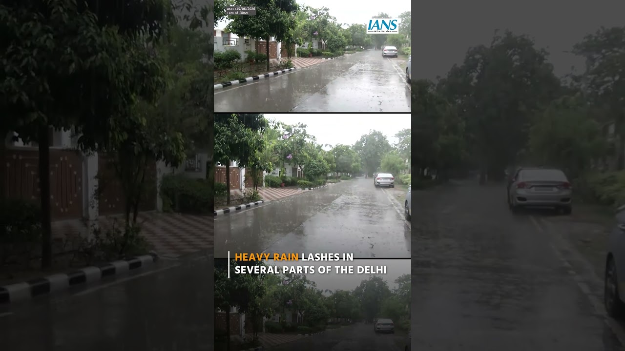 Delhi Witnesses Torrential Rainfall Today