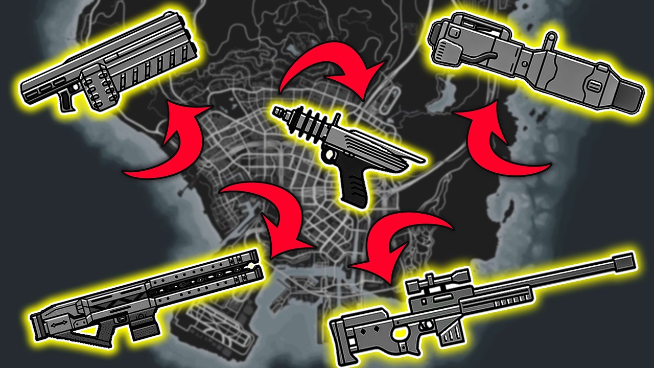 GTA 5 - All Secret and Rare Weapon Locations (Rail Gun, Up-n Atomizer & more)