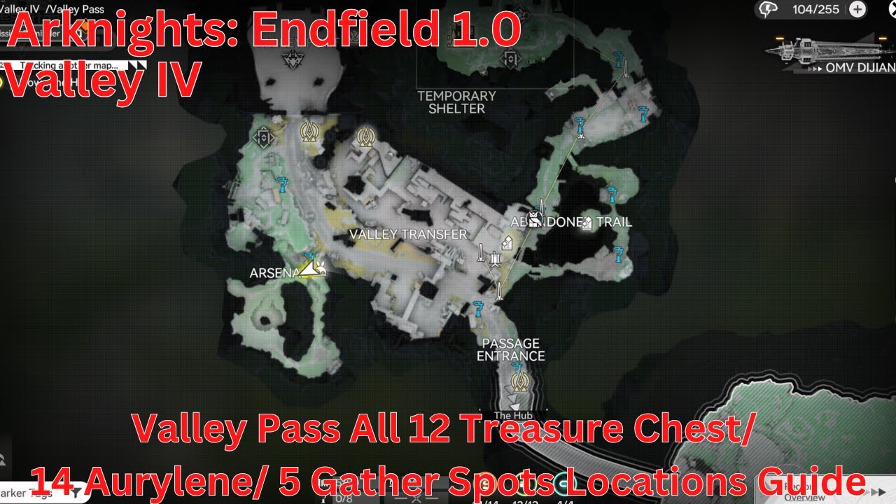 Valley IV Valley Pass All Treasure Chest/ Aurylene/ Gather Spots Locations Guide【AK: Endfield 1.0】