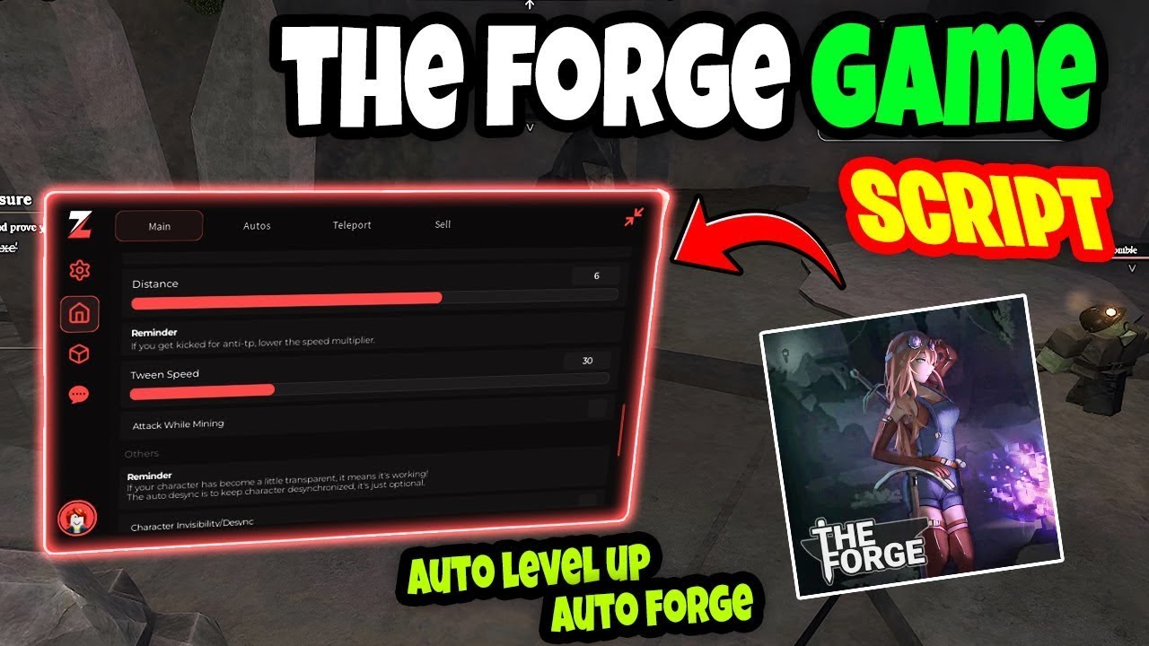 ZENITH HUB THE FORGE SCRIPT NO KEY OP AUTO LVL UP AUTO FARM ORES AND MORE...