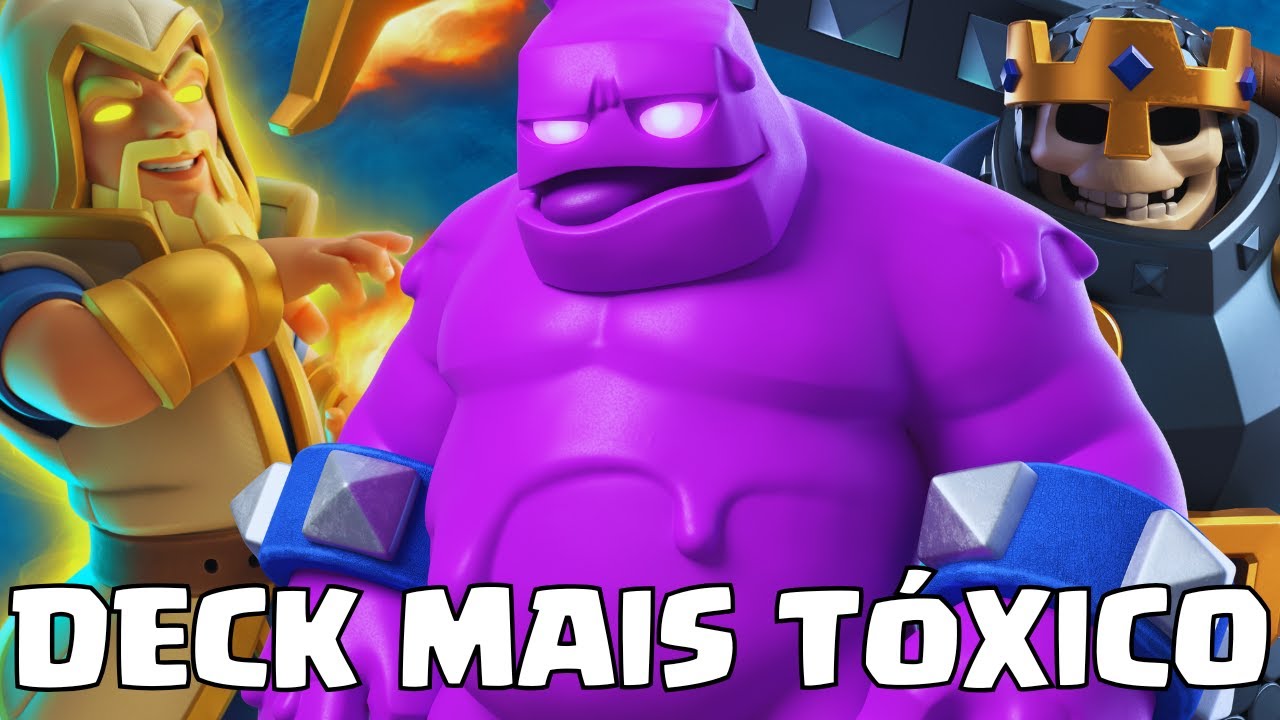 😭 VENÇA ADVERSÁRIOS MELHORES DO QUE VOCÊ COM ESSE DECK NO SKILL DE GOLEM DE ELIXIR! - Clash Royale