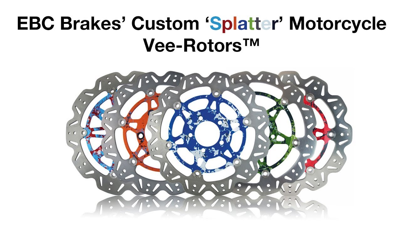 EBC Brakes&rsquo; Custom &lsquo;Splatter&rsquo; Motorcycle Vee-Rotors&trade;