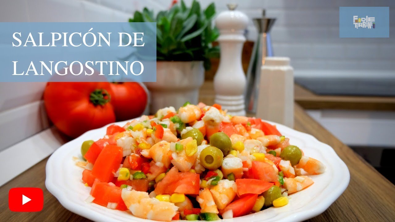SALPICÓN DE LANGOSTINOS Receta Paso a paso