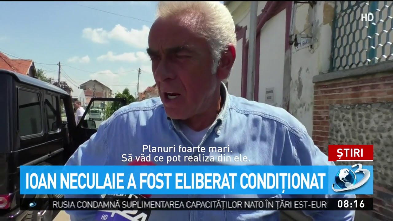 Imagini cu Ioan Neculaie după ce a ieşit din închisoare