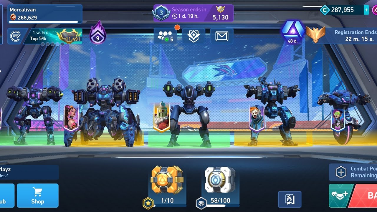 Mech Arena, Leveling Strike Rocket Pilot