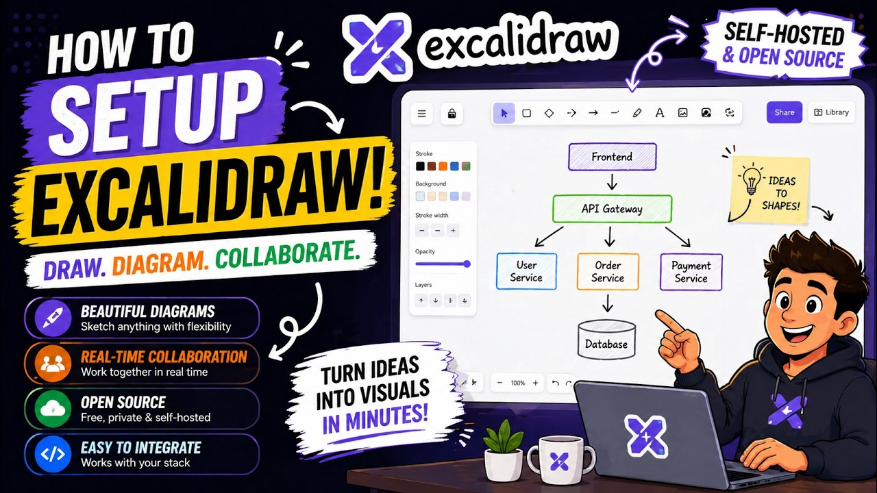 How to Setup Excalidraw: The Best Open-Source Whiteboard Tool