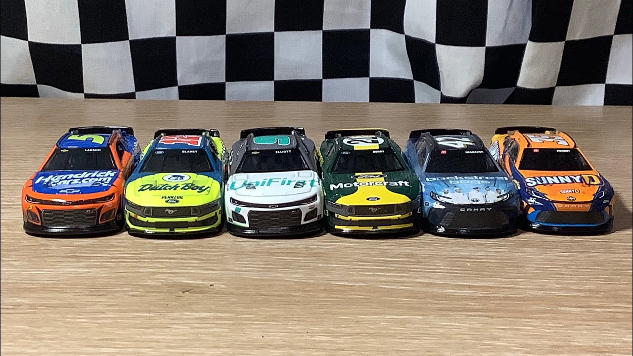 NASCAR diecast throwbacks review and race I love these throwbacks