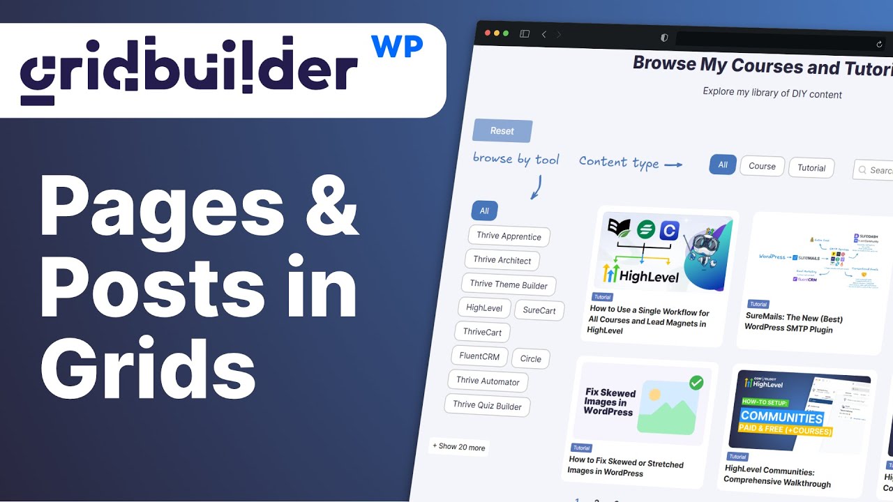 WP Grid Builder: Courses, Posts, and More in the same Grid