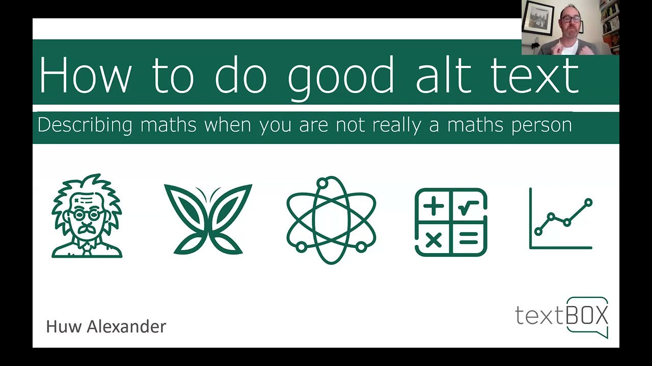 Huw Alexander (textBOX): How to do good ALT text
