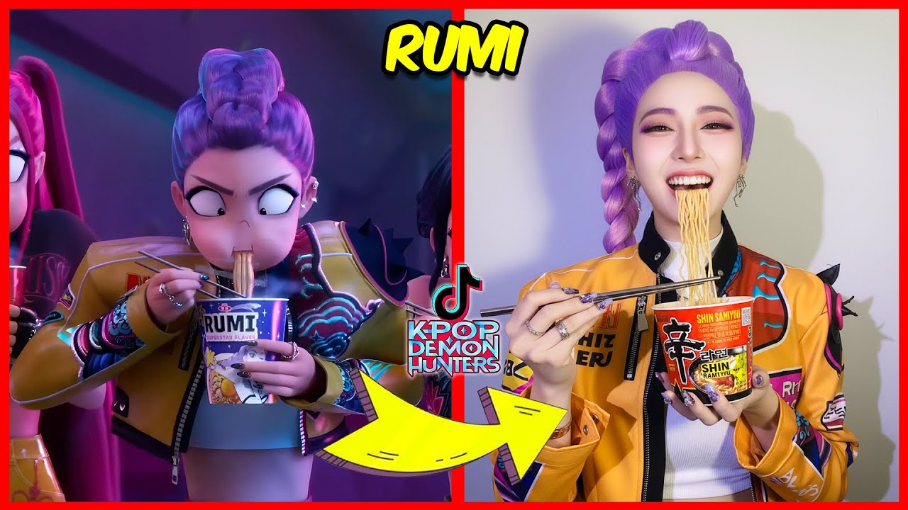 LAS GUERRERAS DEL K-POP versión TIK TOK #23🤯🎶+Adivina La Canción LAS GUERRERAS K-POP💜Rumi🔥Saja Boys