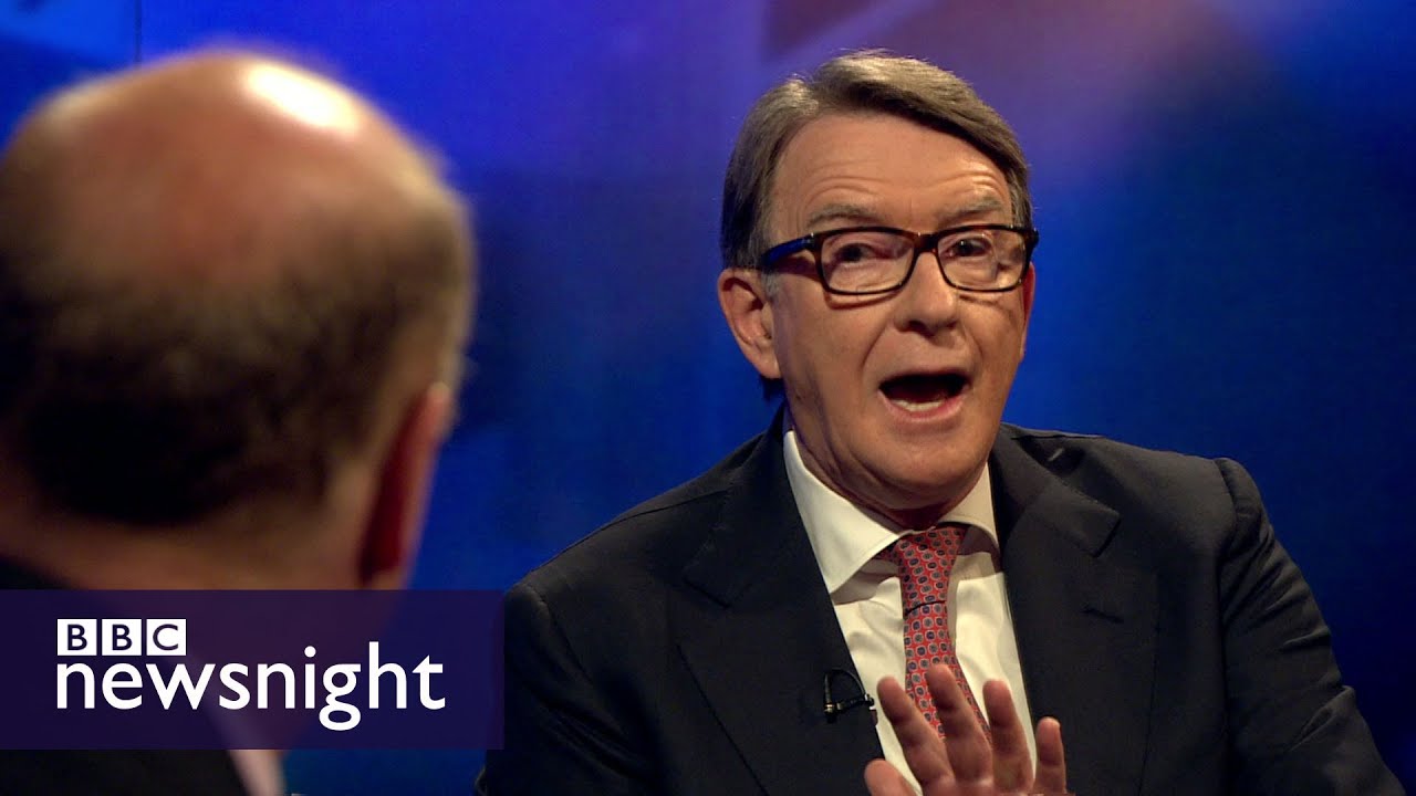 Peter Mandelson v Chris Grayling on EU referendum - BBC Newsnight
