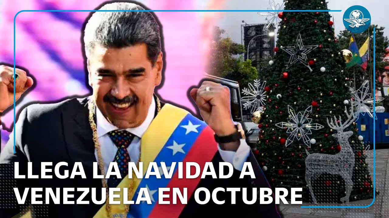Venezuela inicia Navidad anticipada en medio de crisis económica y amenaza de EU
