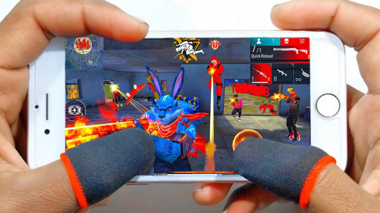 iphone 6s Free Fire Handcam gameplay + 2gb ram in Ultra graphics 🔥