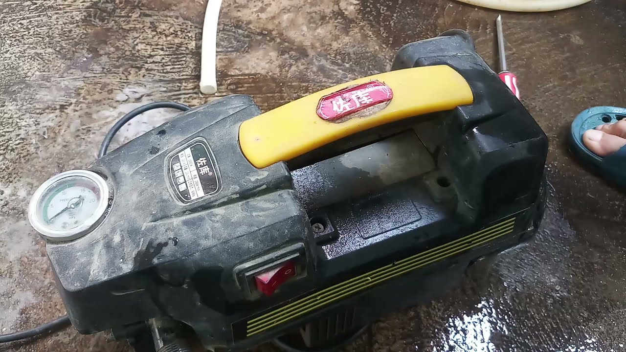 Sửa máy rửa xe xịt nước yếu (p1)máy rửa xe gia đình