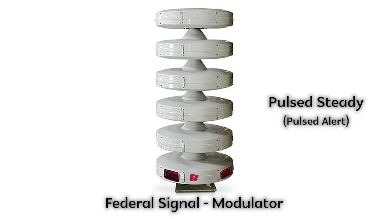 Federal Signal - Modulator (DSA/UV) All Signal Sounds (Without Reverb)