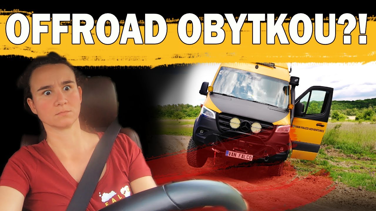 TROCHU SE TO ZVRHLO!│OFFROAD│KURZ JÍZDY V TERÉNU OBYTNÝM AUTEM SPRINTER L4H2│VAN FALCO ADVENTURES