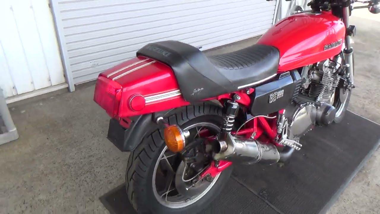 GS1000 赤27809 少しカスタムしています SUZUKI エンジン始動確認済!現状販売/輸入新規.国内未登録/豊橋市/E40406-9/ヤフオク出品中