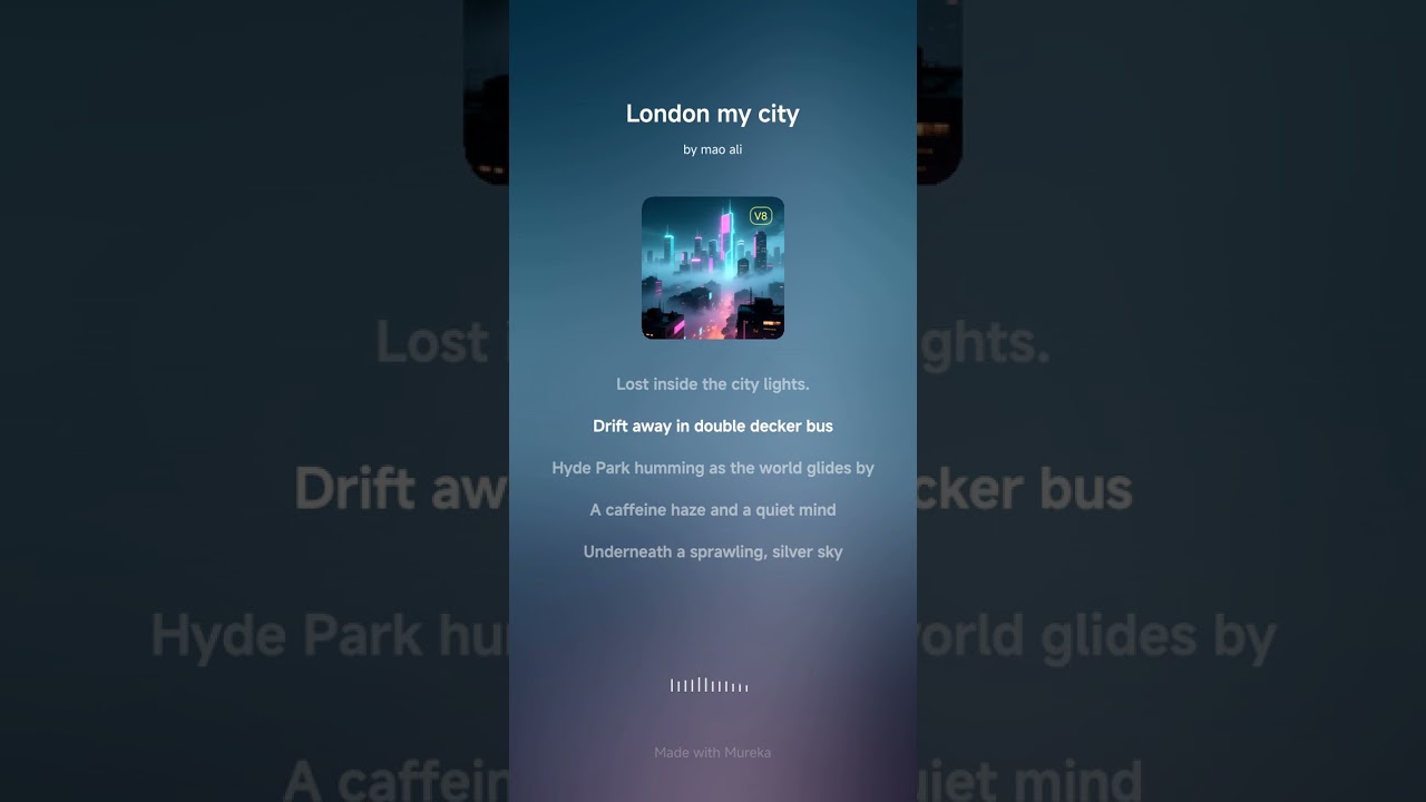 London My City - original Ai song written by Mao Ali