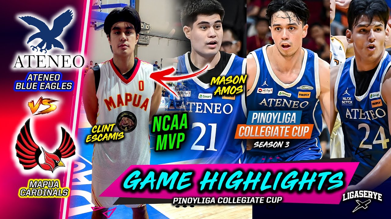 ATENEO BLUE EAGLES NAKAHARAP ANG NCAA MVP CLINT ESCAMIS NG MAPUA CARDINALS! BATTLE OF UAAP VS NCAA