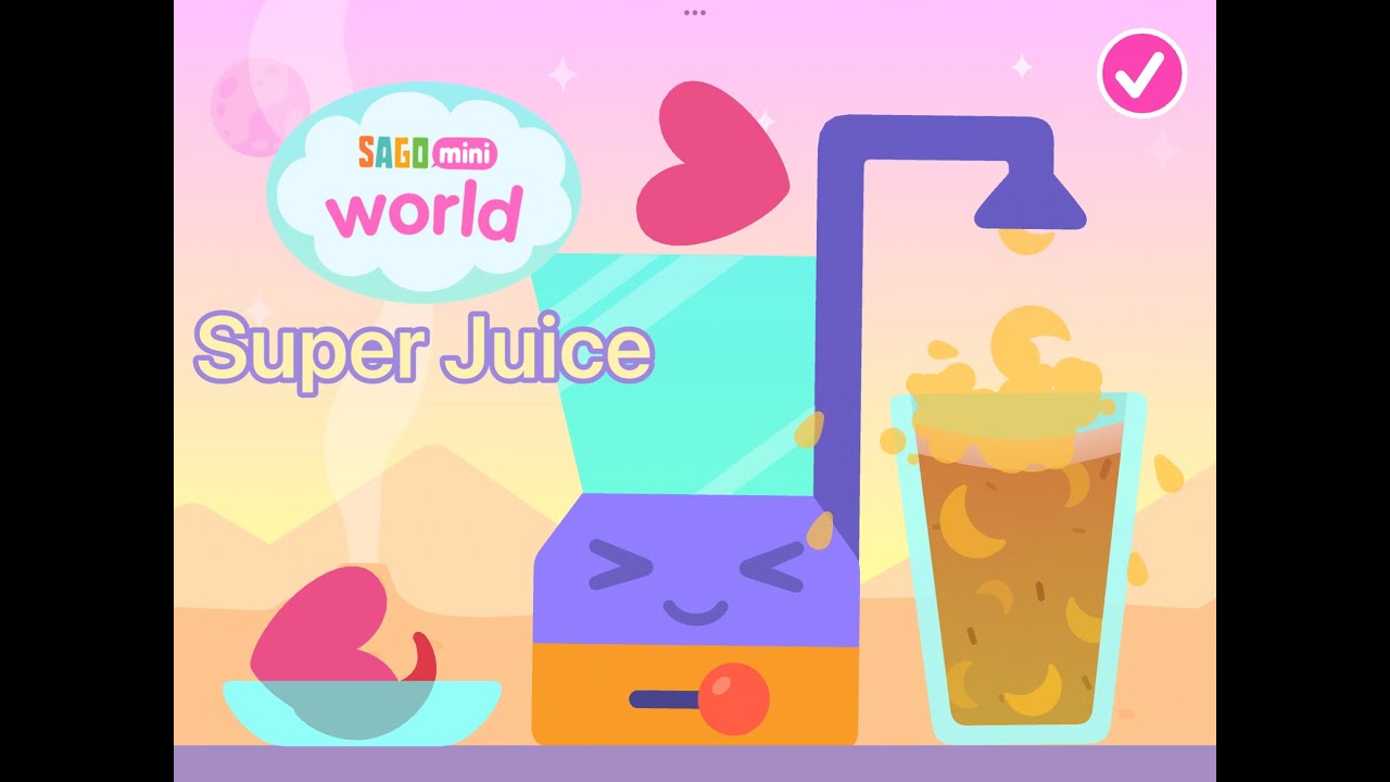 [ SAGO MINI WORLD ] Super Juice, Gameplay, Educational Learning for Kids on iPad | GAME SHARK