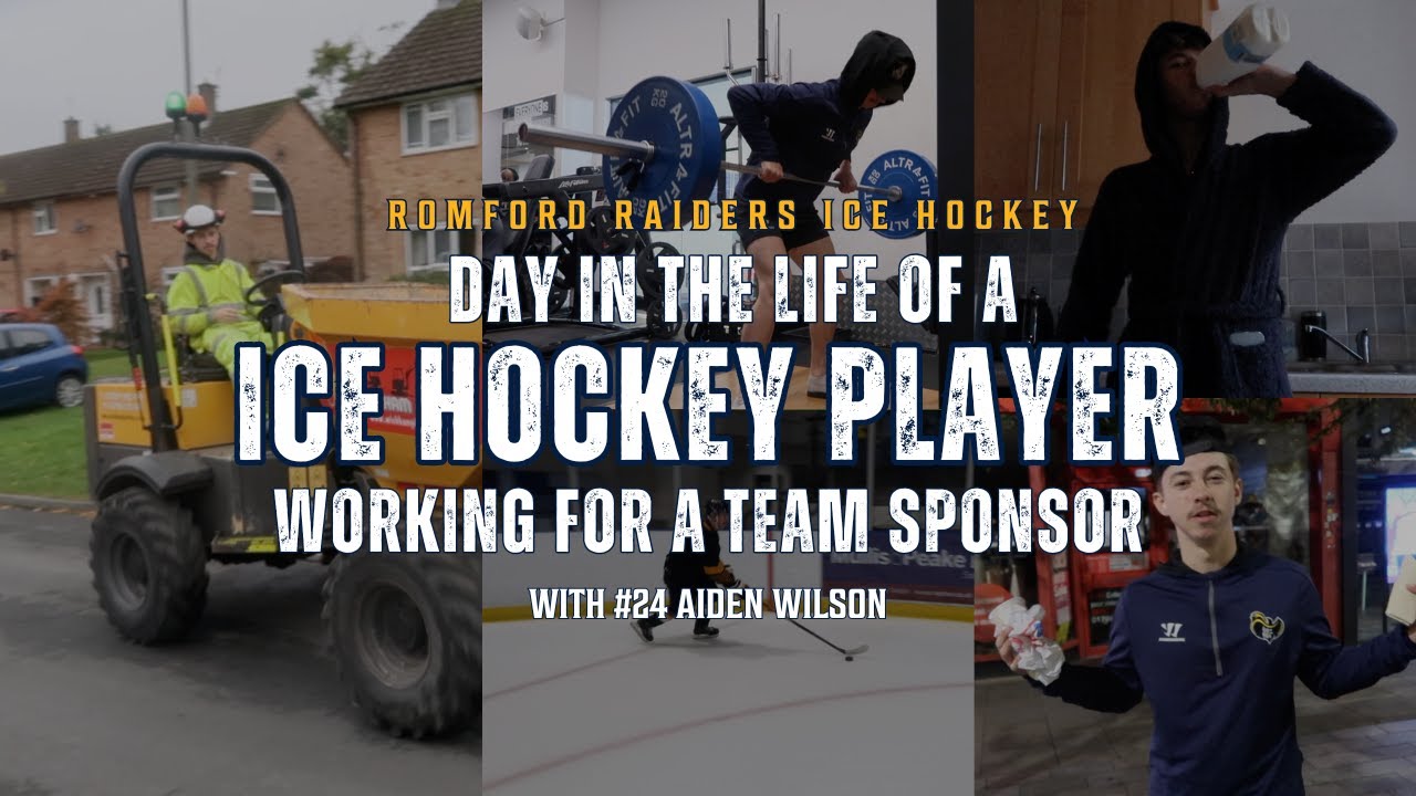 DAY IN THE LIFE OF AN ICE HOCKEY PLAYER | With #24 Aiden Wilson | Typical working and training day