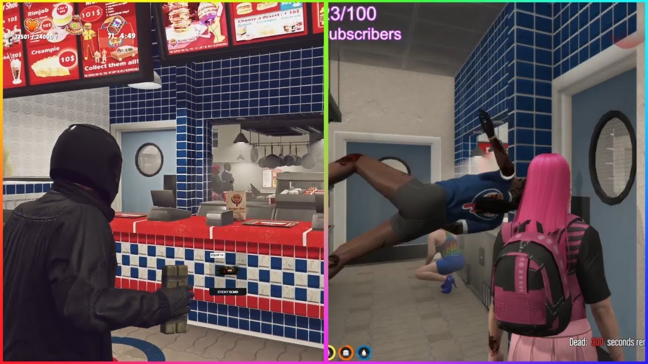 Lang Buddha C4's Burgershot (Both POVs) | NoPixel 3.0 GTA RP