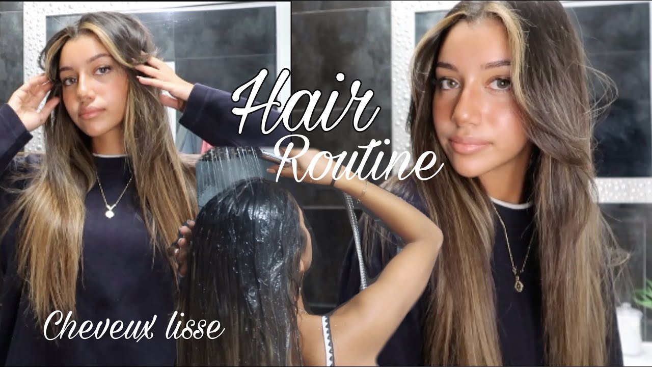 ROUTINE CHEVEUX LISSES ! entretiens ; lissage ; produits !