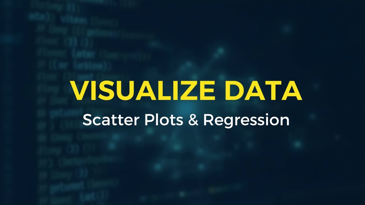 R Programming Tutorial: How to Create Scatter Plots and Linear Regressions